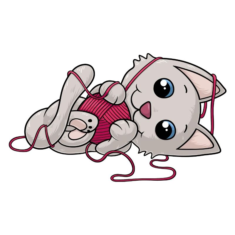 Süße Comic Katze