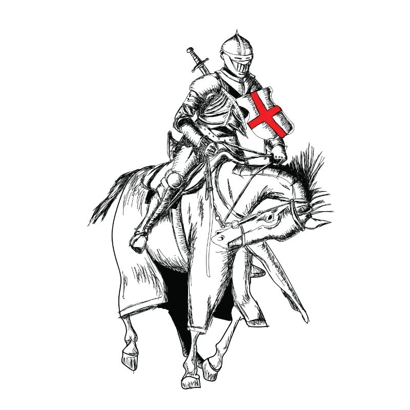 Knight - Crusader - Knight shield - Sword