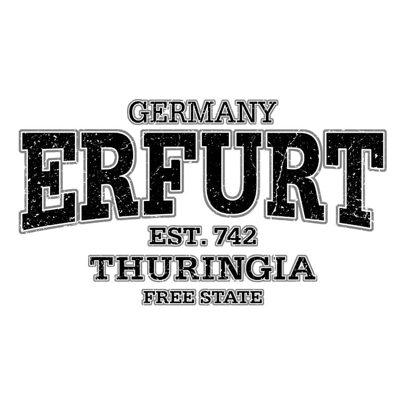 Erfurt Thuringia (black oldstyle)