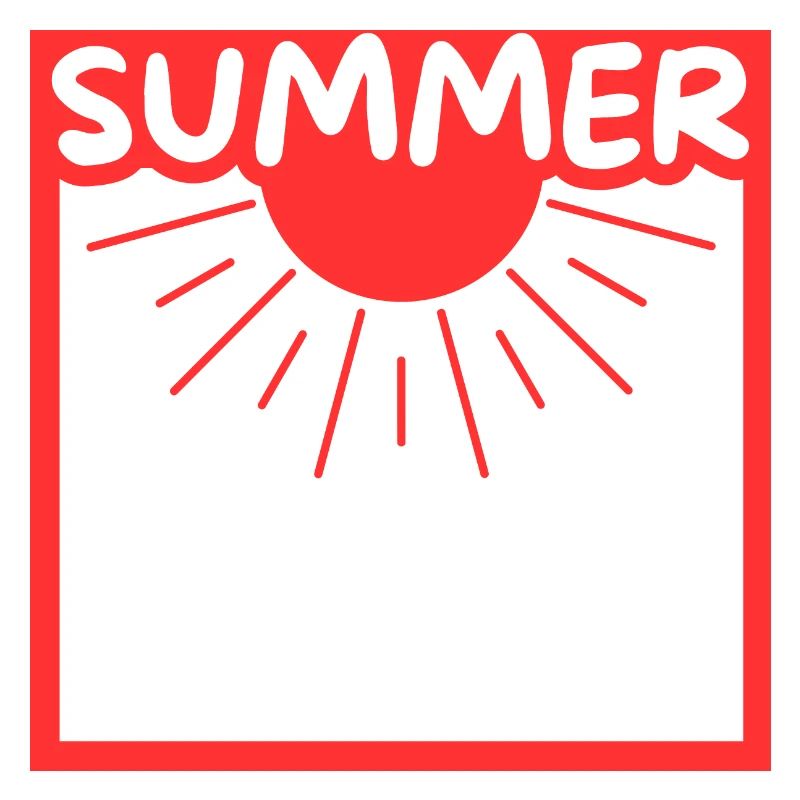 Summer sun in a setting