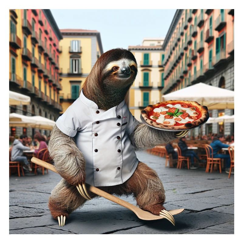 Sloth pizza maker Pizza maker Naples