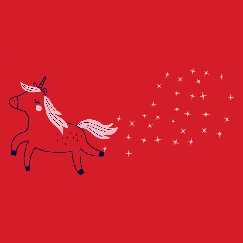 Glitzer-Pupsendes Einhorn