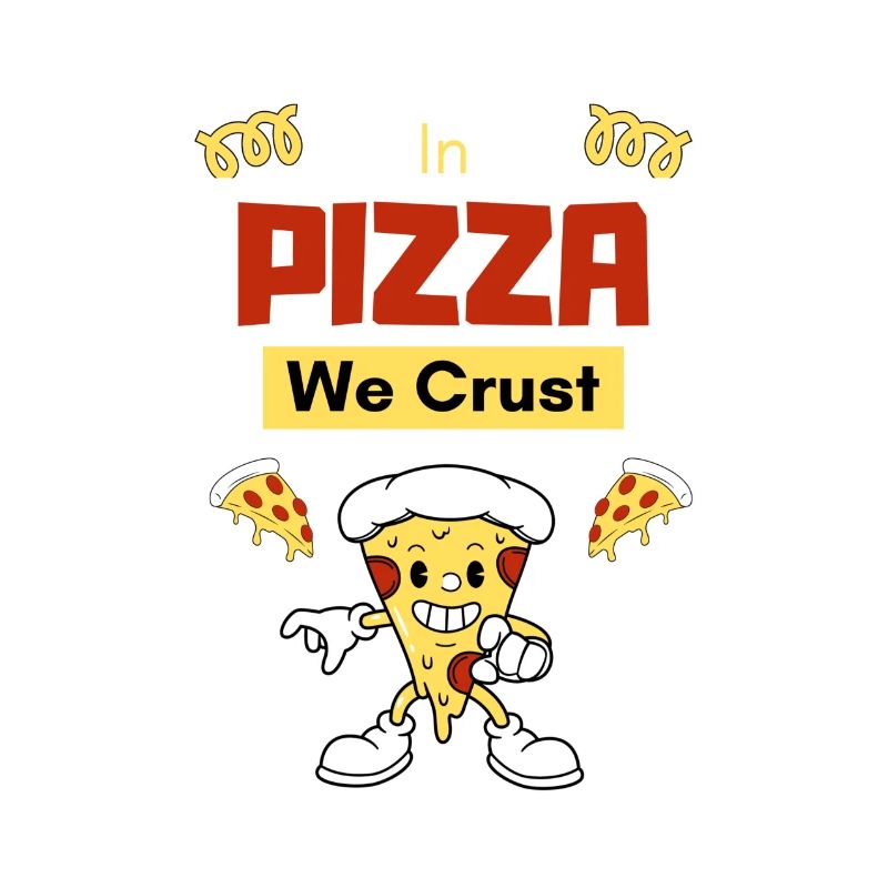 In der Pizza machen wir eine Kruste