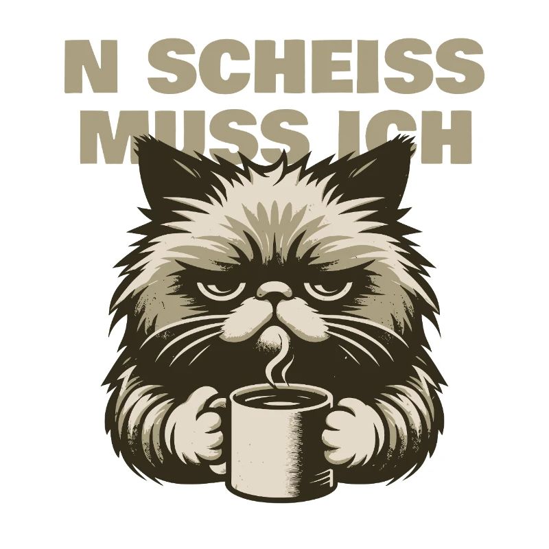 N Scheiss muss ich - Katze