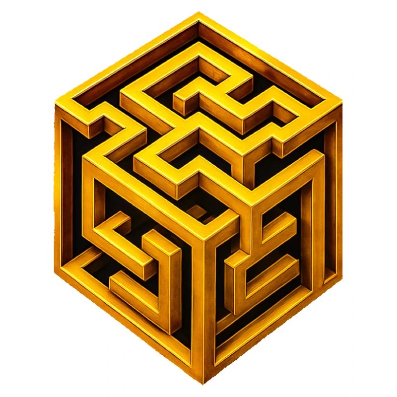 Golden Cube Labyrinth