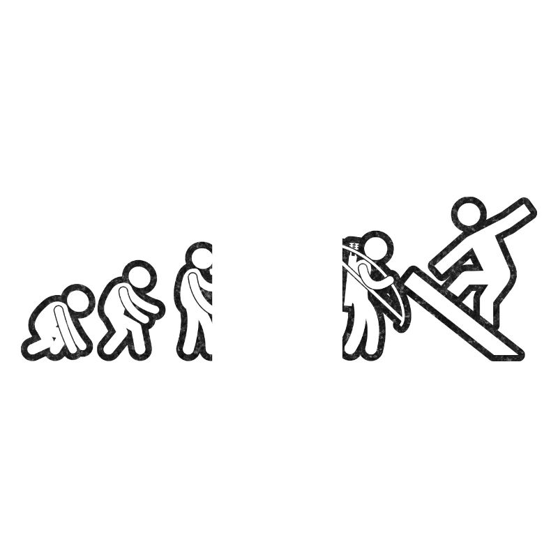 Evolution Snowboard Blanc Grunge