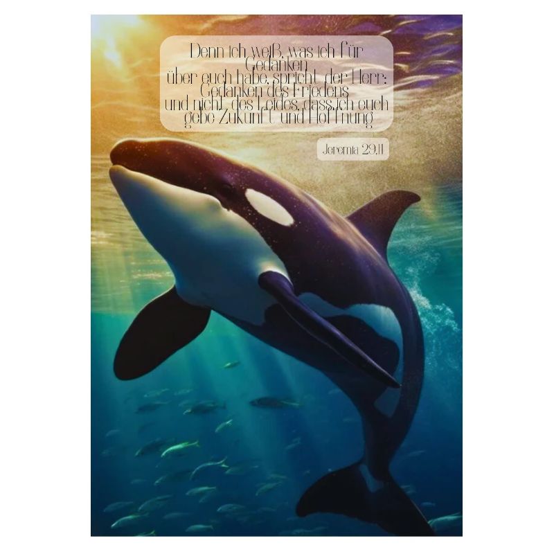 Orca Unterwasser Hoffnungsvers
