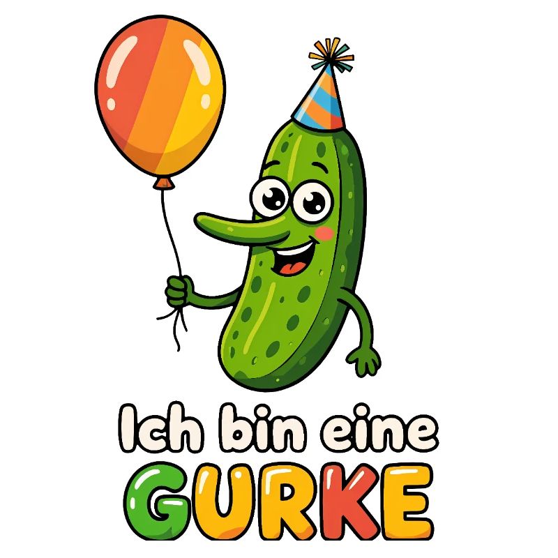 Gurke Kostüm Ich bin eine Gurke Karneval Fasching