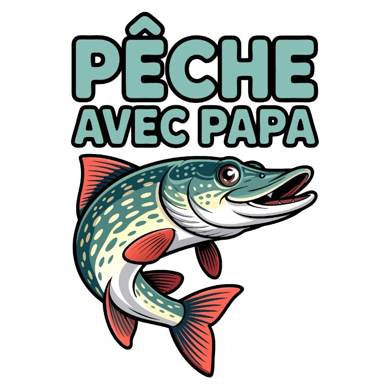 Poisson peche avec papa