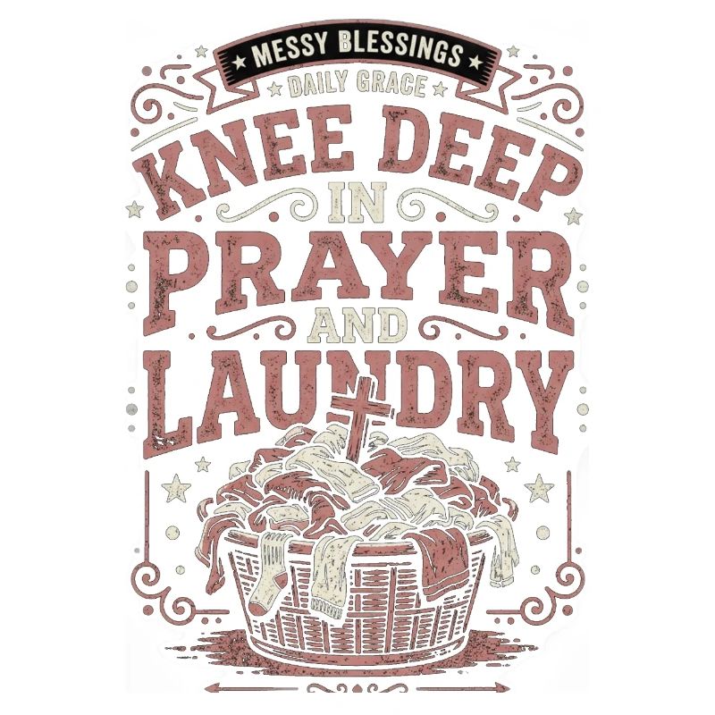 Knee Deep In Prayer And Laundry Messy Blessings
