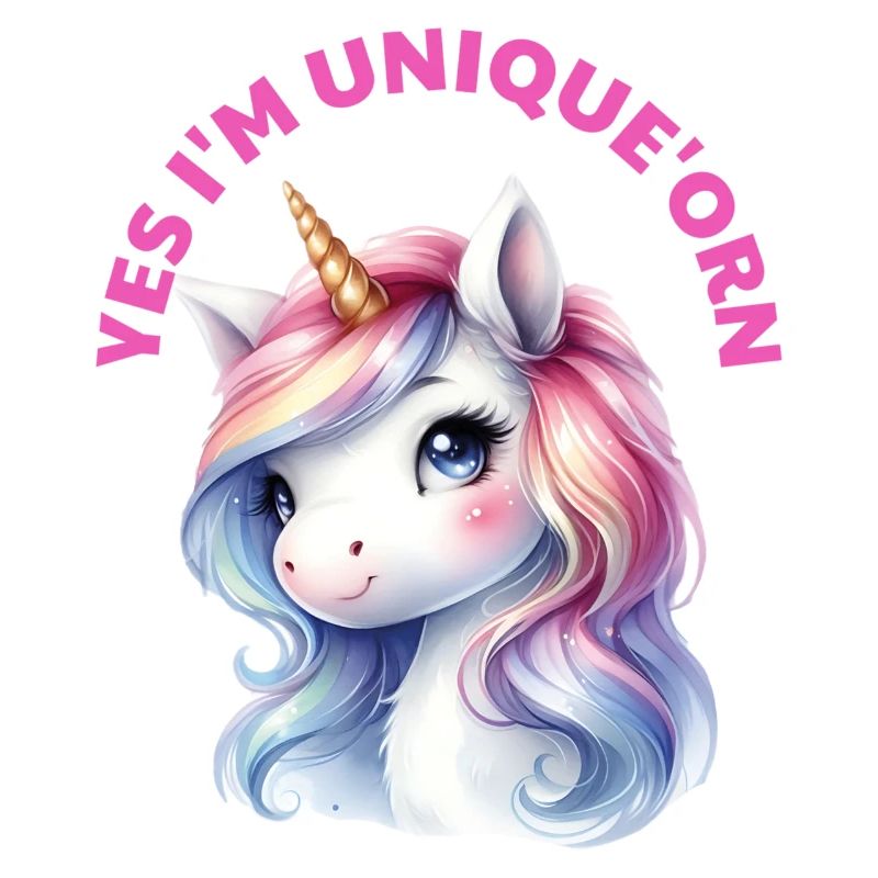 Ja, ich bin einzigartig'orn "Einhorn"