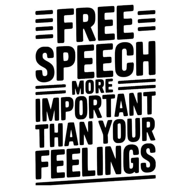La liberté d’expression est plus importante que les sentiments