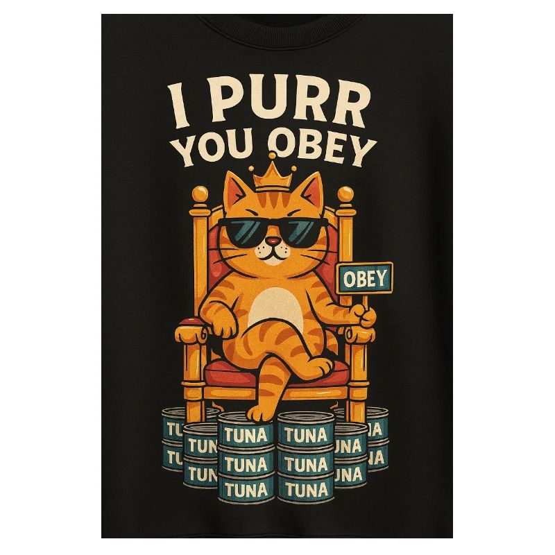 Commandes du roi des chats avec du thon