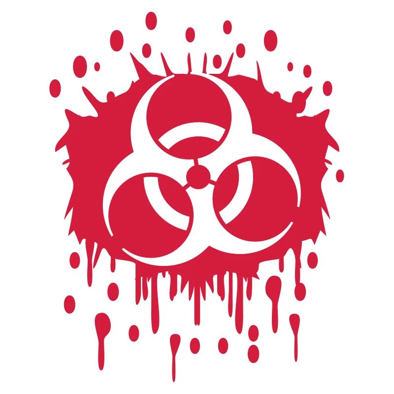 Biohazard Blut Graffiti