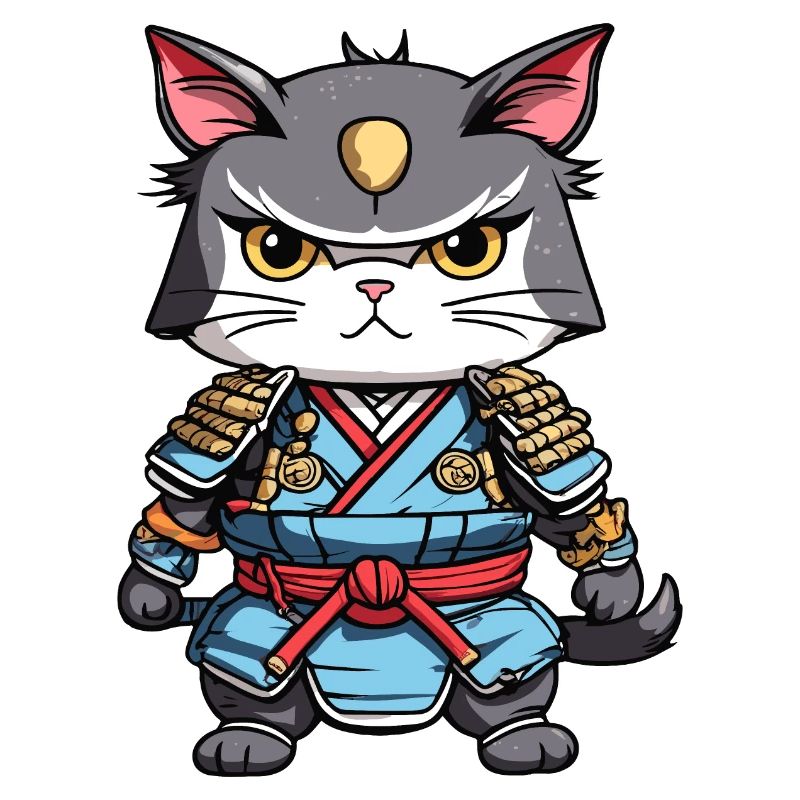 Chat samouraï #14
