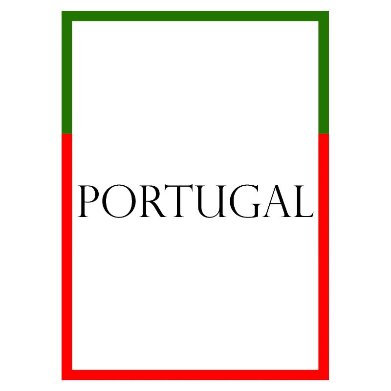 Portugal - Lettrage de déclaration avec drapeau