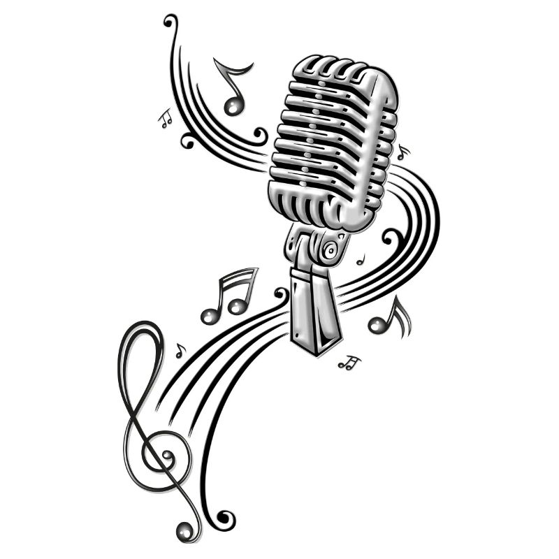 Microphone Microphone Micro Clé de musique