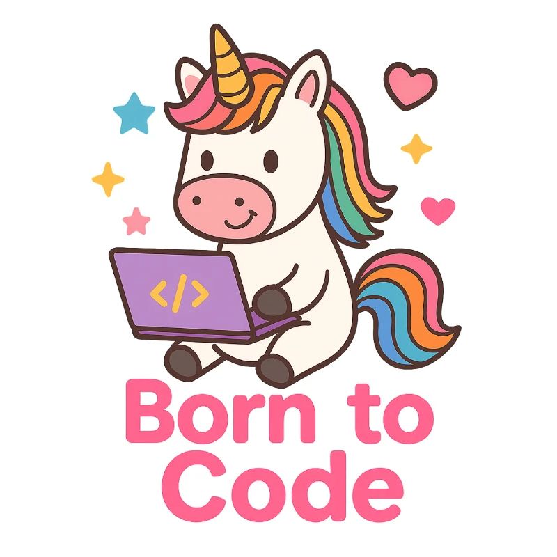 programmierendes Einhorn