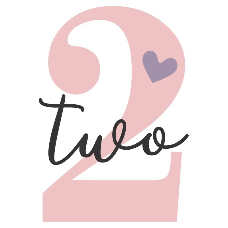 2. Geburtstag Zwei Two