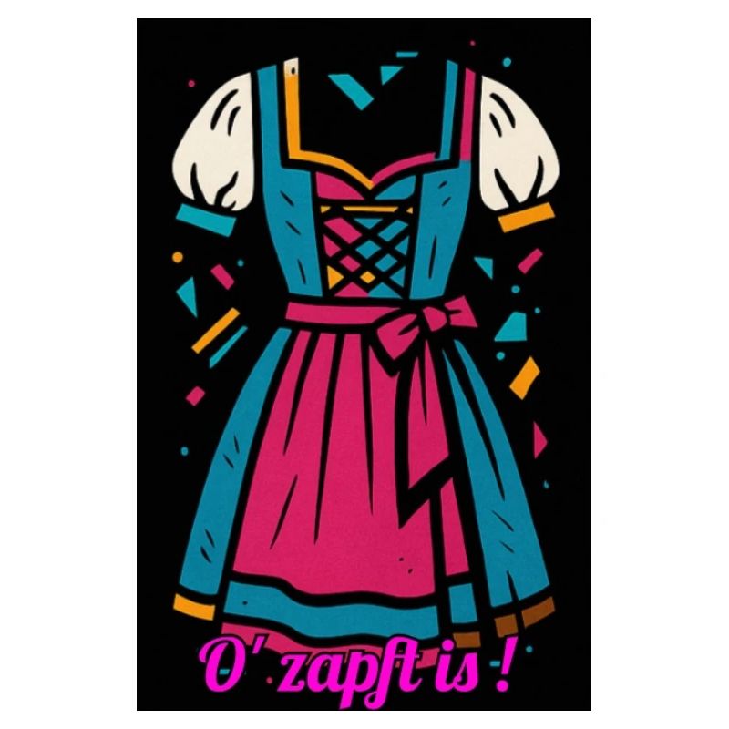 Traditionelles Dirndl mit moderner Farbpalette