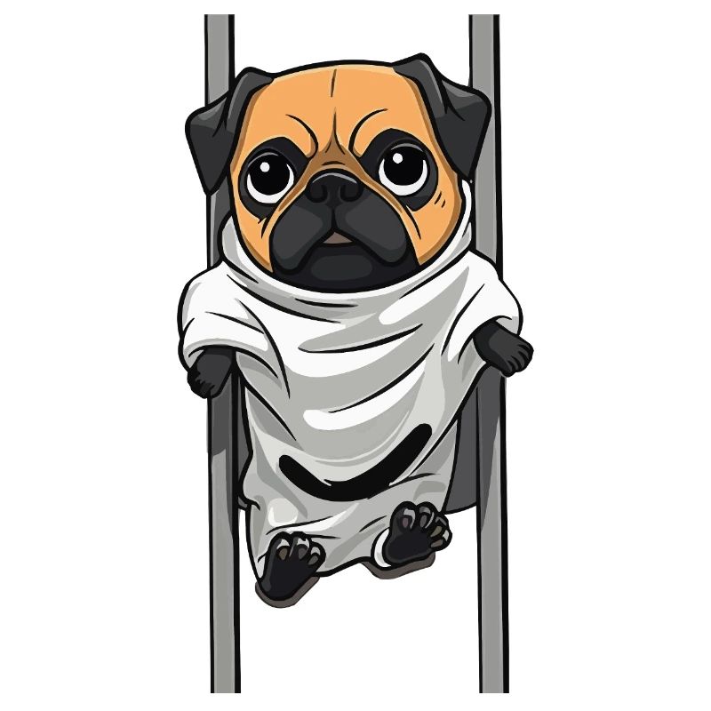 Pug Ghost in the Sheet