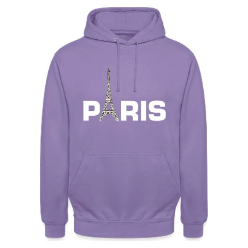 Paris Pullover Hoodie with Eiffel Tower