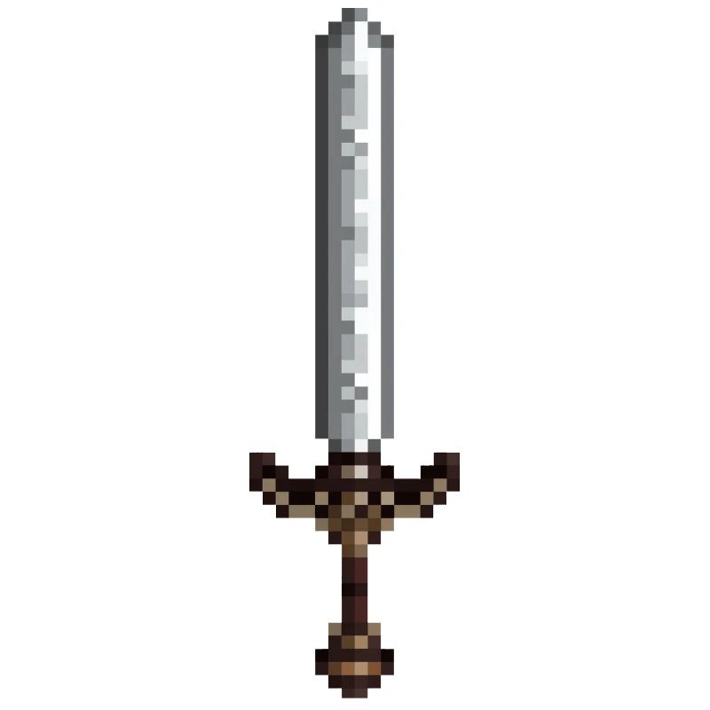 Épée pixel art style rétro 8 bit