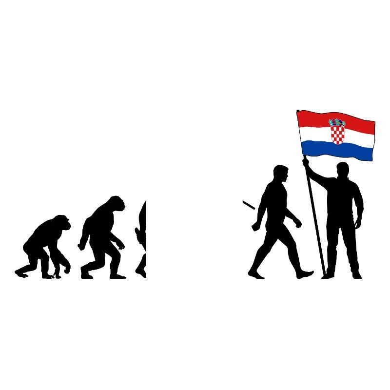 Kroatien - Evolution - Flagge - Nation