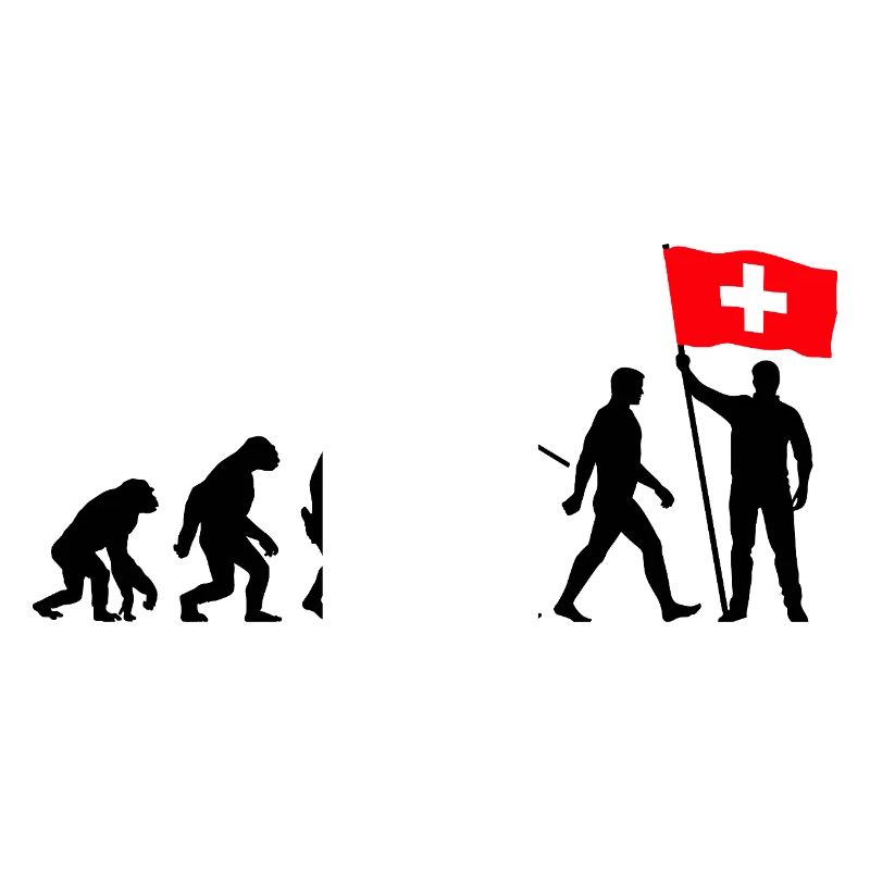 Schweiz - Evolution - Flagge - Nation