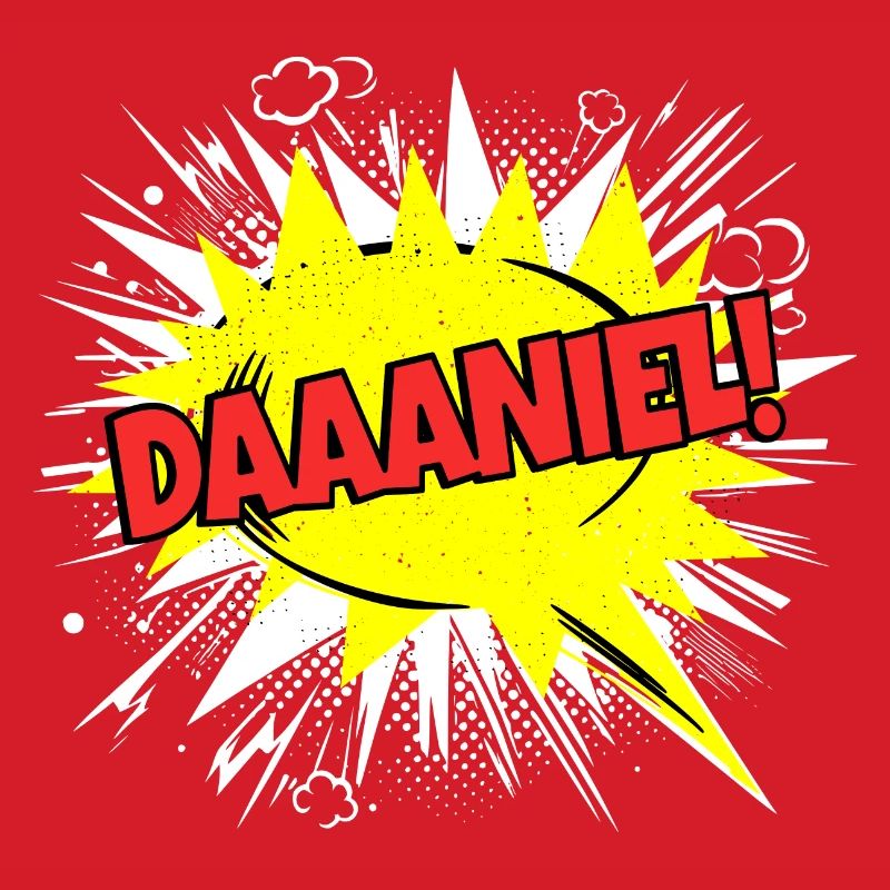 Le nom de Danie drôle de bulle de texte Daaaniel !