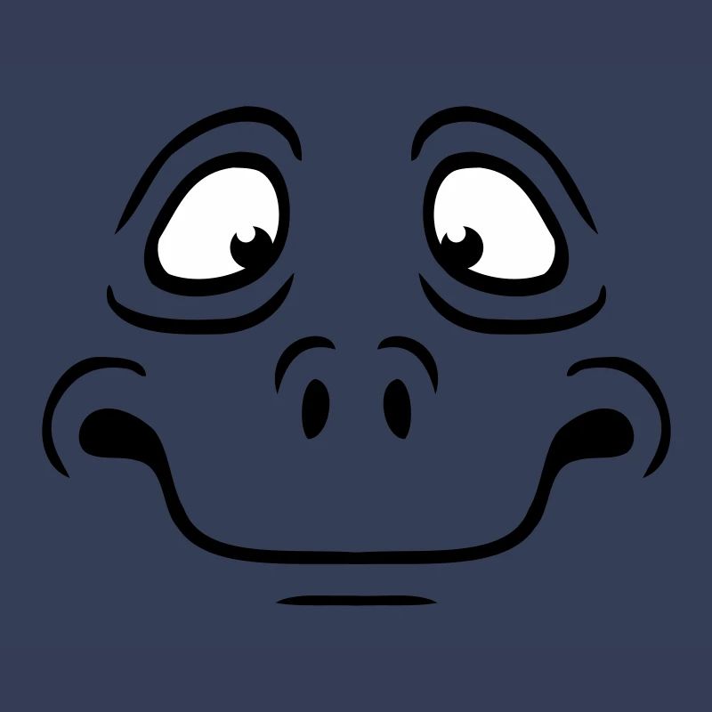 Insecure Anxious Comic Cartoon Face