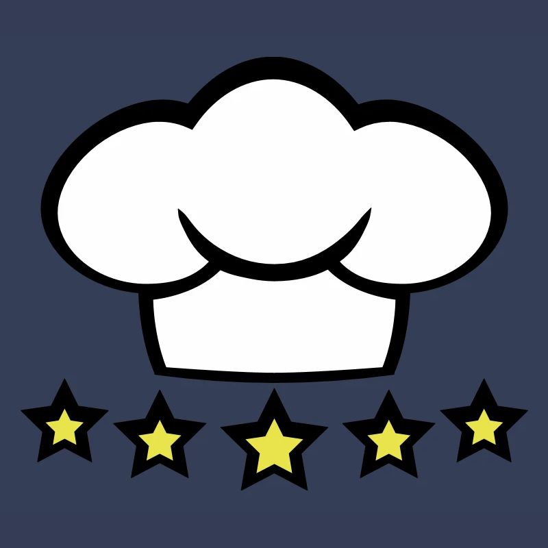 Chef Kitchen Chef's Hat 5 Star Master Cool