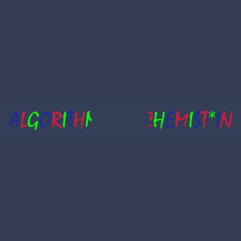 Algorithm Alchemist – Colorful Typography