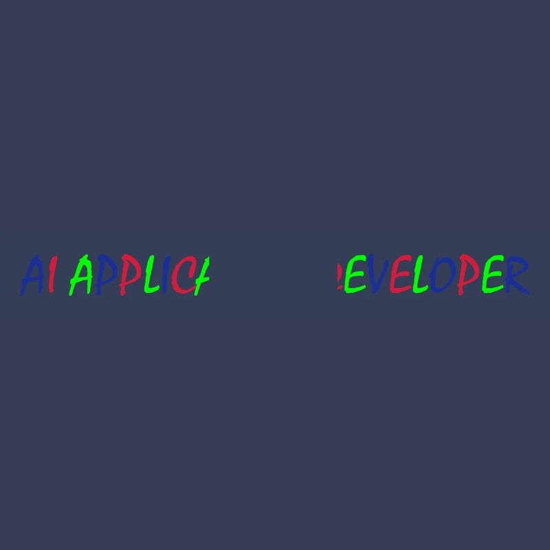 AI Application Developer – Bunte Typografie