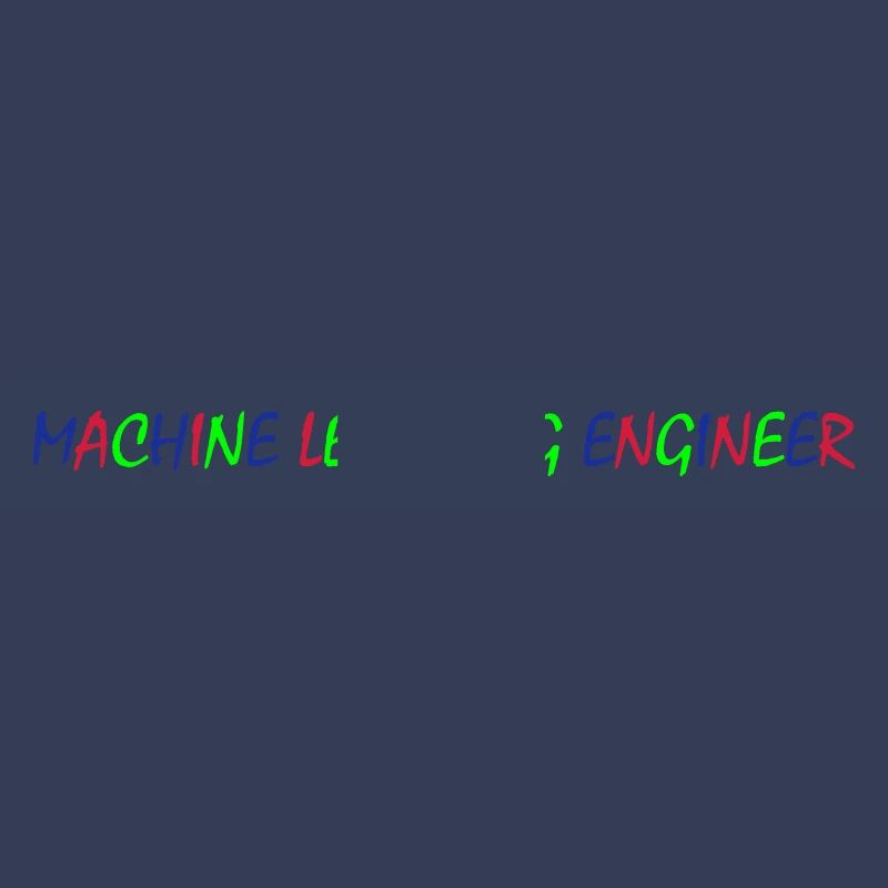 Machine Learning Engineer – Farbliche Typografie