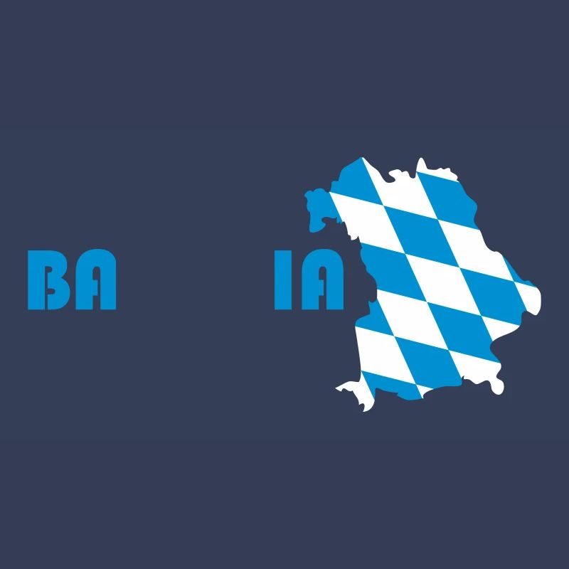 Bavaria flag map
