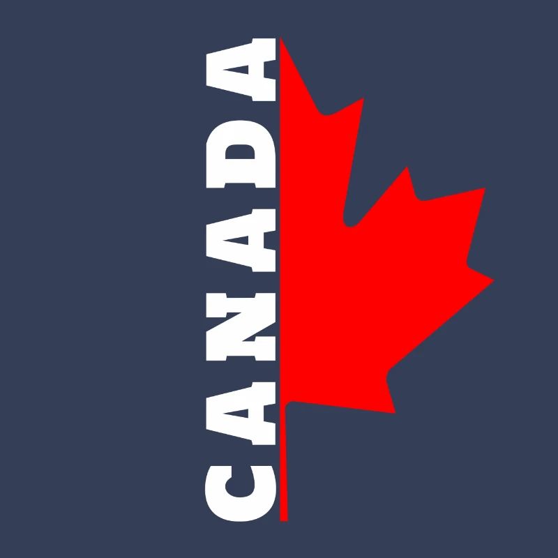 I love Canada design with maple leaf / gift