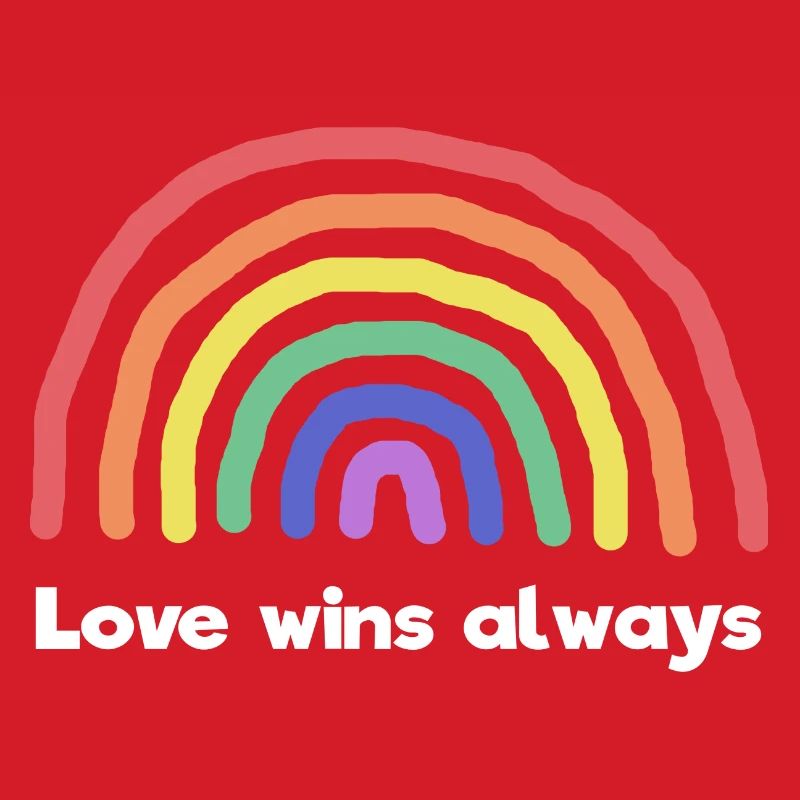 Rainbow Love Statement Peace World Peace