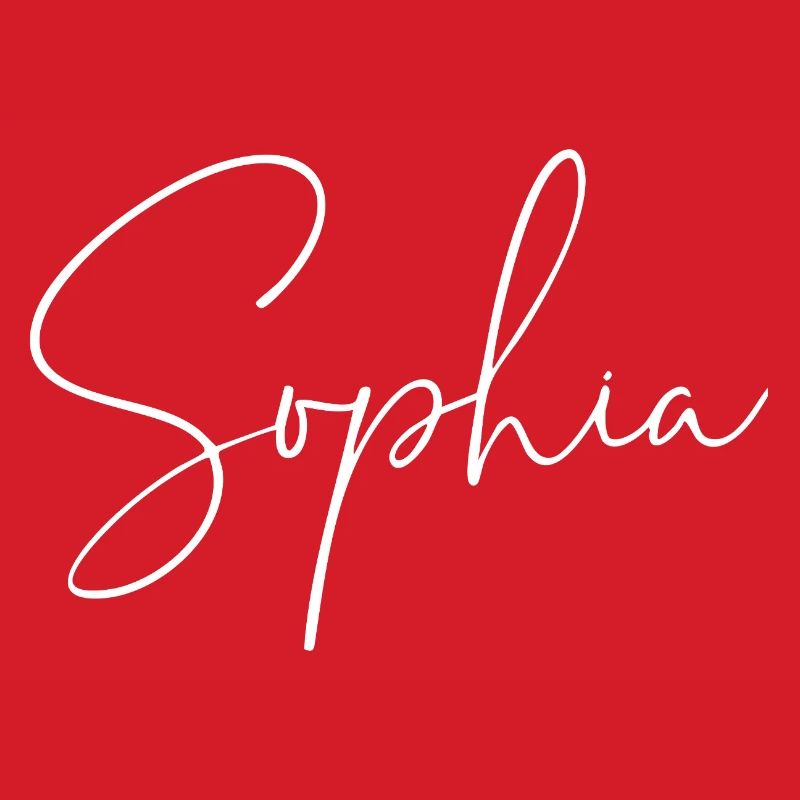 Sophia / Conception d’écriture manuscrite (Blanc)