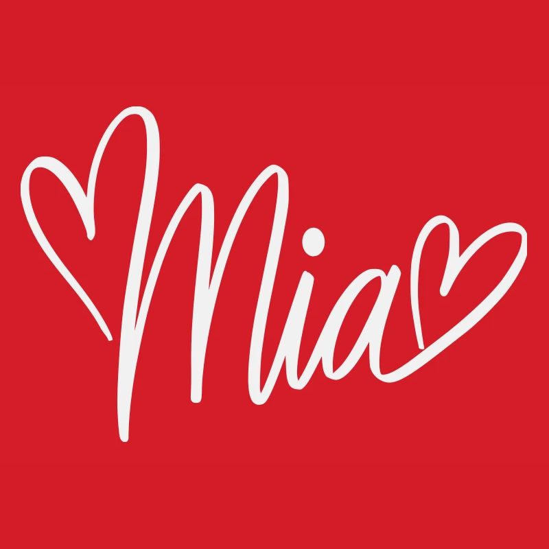 Mia Conception de Noms avec Cœurs