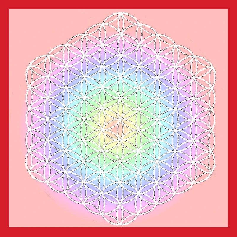 Fleur de Vie Blanche - 5ème Dimension