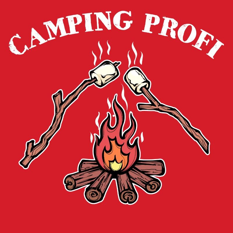 Déclaration de feu de camp de camping Randonneur de camping