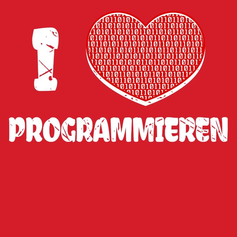Developer Herz Programmierer Statement Informatik