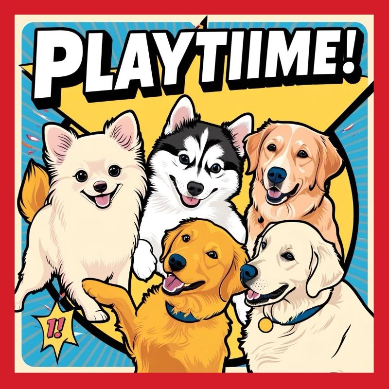 Chiens de bande dessinée - Temps de jeu