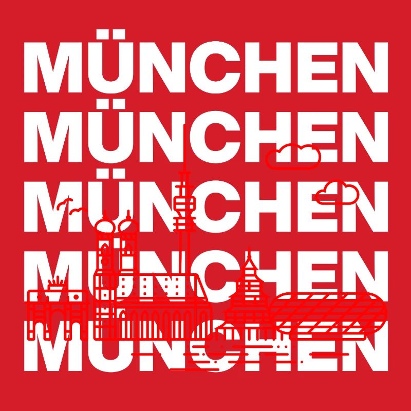 MÜNCHEN SKYLINE STACK – MIA SAN MUNICH
