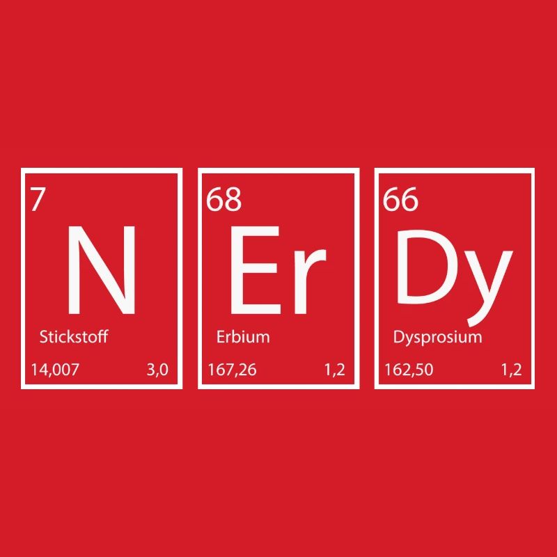 Nerdy Nerd Sprüche Elemente