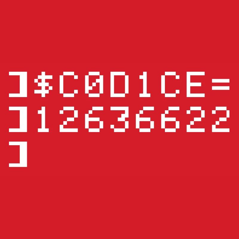 C0D1CE Codice 8-Bit Esadecimal Code Nerd Pix