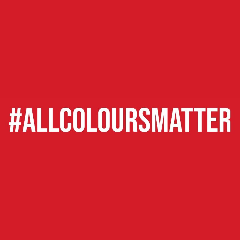 Hashtag Toutes les couleurs comptent Dire Déclaration