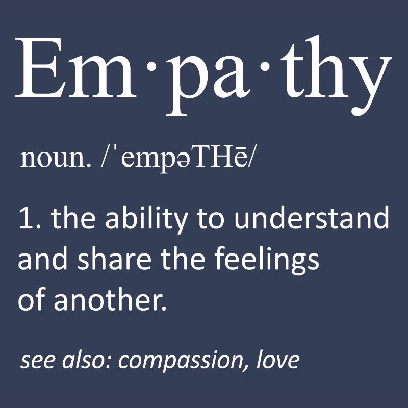 Empathy Dictionary Definition Minimalist Gift
