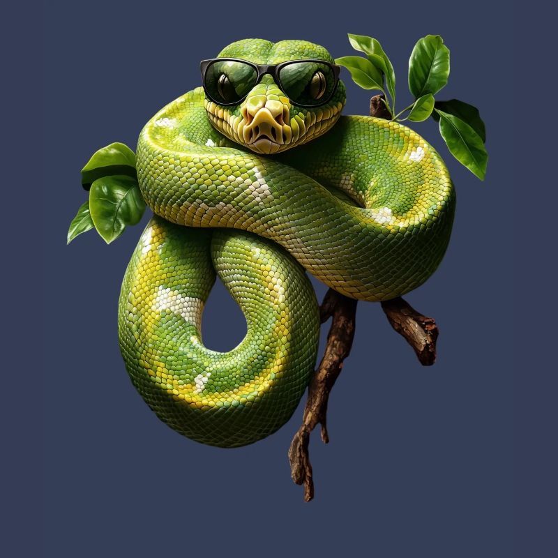 Arbre vert Python Serpents Amoureux Terrarium
